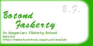 botond faskerty business card