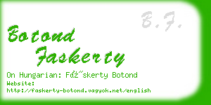 botond faskerty business card